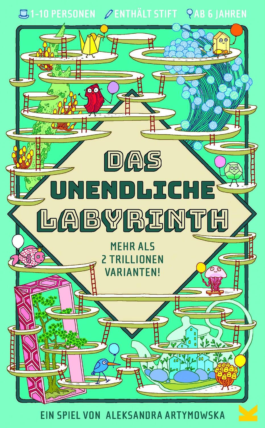 Cover: 9783962443634 | Das unendliche Labyrinth | Mehr als 2 Trillionen Varianten! | Spiel