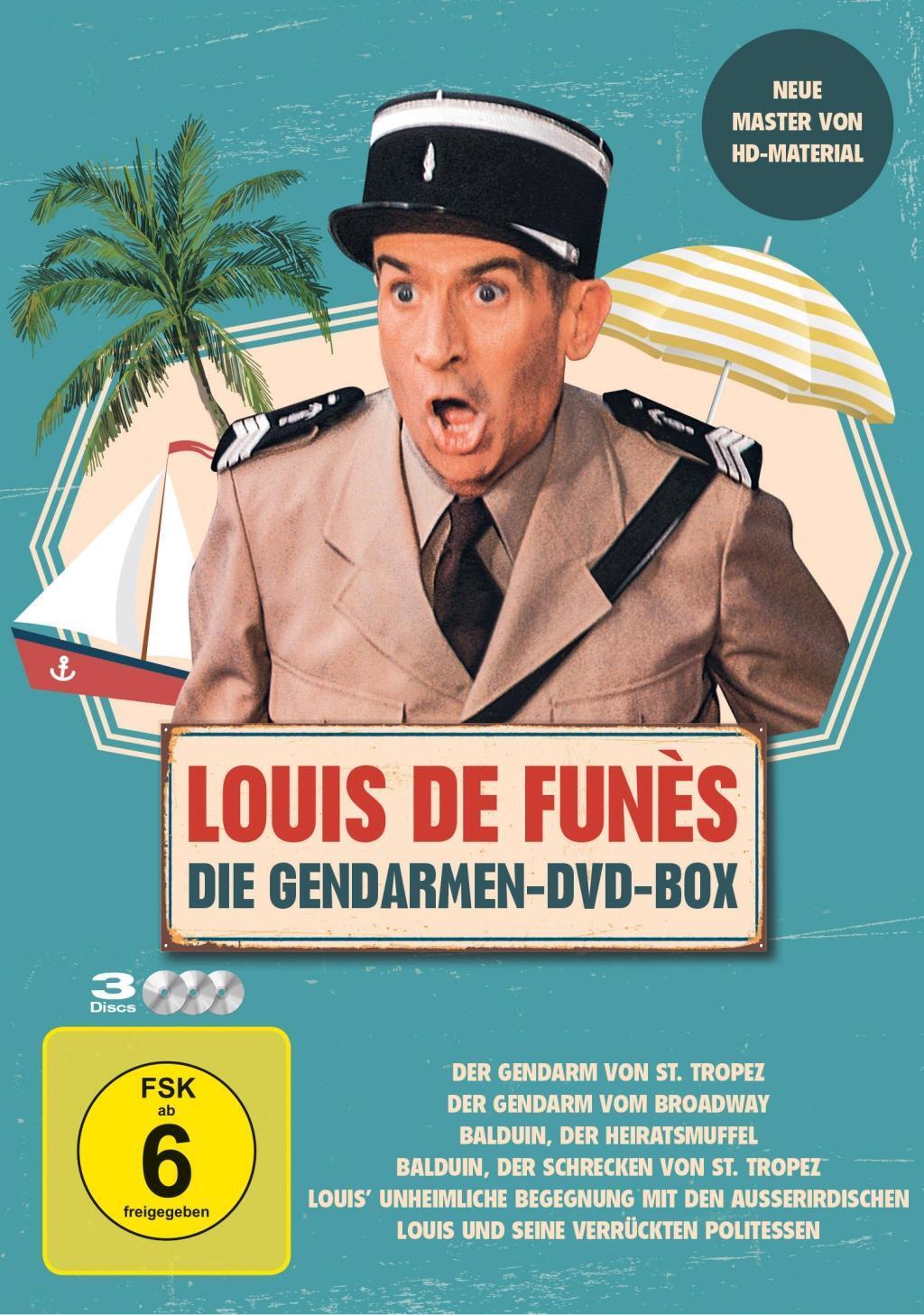 Cover: 4013575707959 | Louis de Funes - Gendarmen DVD Box | Jean Girault | DVD | 3 DVDs