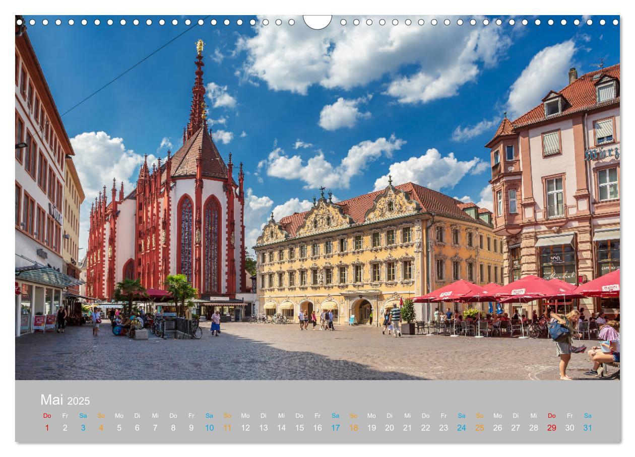 Bild: 9783435225132 | Würzburg - Stadt der Kirchen (Wandkalender 2025 DIN A3 quer),...