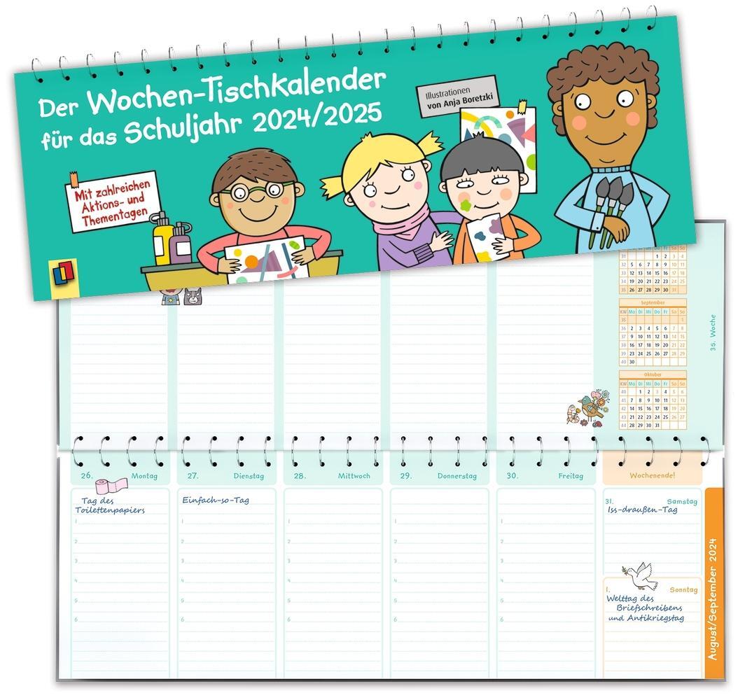 Cover: 9783834664860 | Der Wochen-Tischkalender für das Schuljahr 2024/2025 | Kalender | 2025