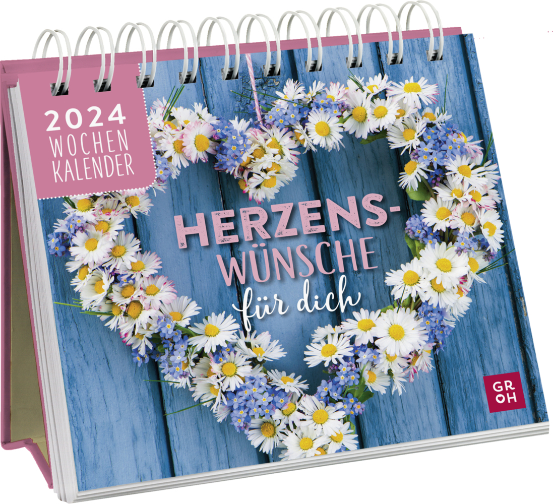Cover: 4036442010655 | Mini-Wochenkalender 2024: Herzenswünsche für dich | Groh Verlag | 2024