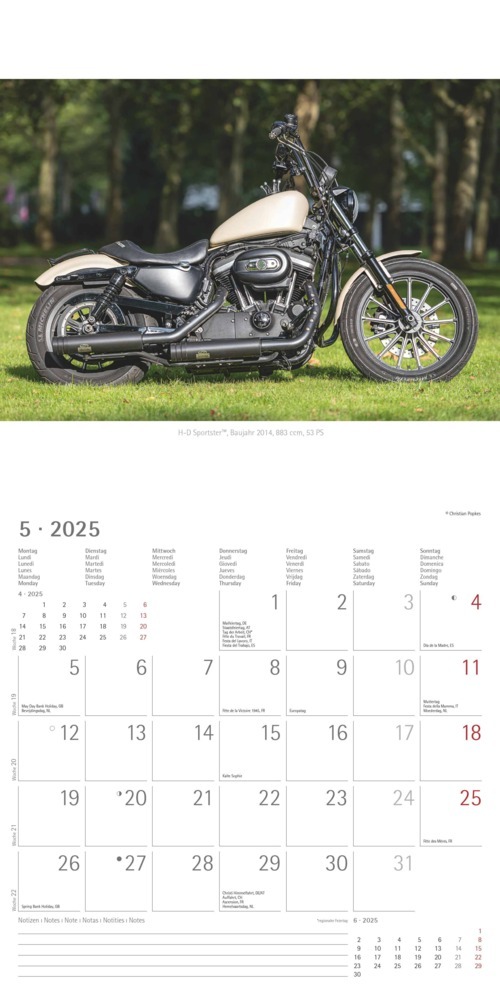 Bild: 4251732340940 | Alpha Edition - Harleys 2025 Broschürenkalender, 30x30cm,...