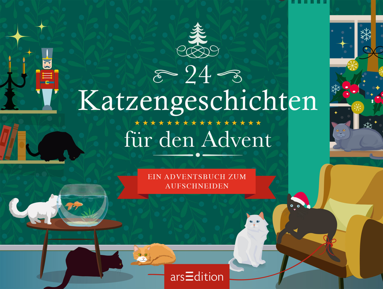 Bild: 9783845826431 | 24 Katzengeschichten für den Advent | Ein Adventsbuch zum Aufschneiden