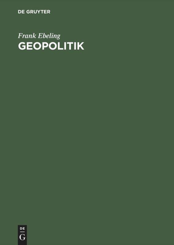 Cover: 9783050024691 | Geopolitik | Karl Haushofer und seine Raumwissenschaft 1919-1945