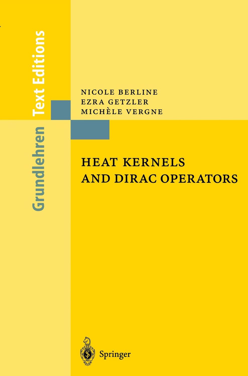 Cover: 9783540200628 | Heat Kernels and Dirac Operators | Nicole Berline (u. a.) | Buch | ix