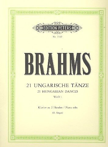 Cover: 9790014009441 | Ungarische Tanze(21) | Johannes Brahms | Buch | Edition Peters