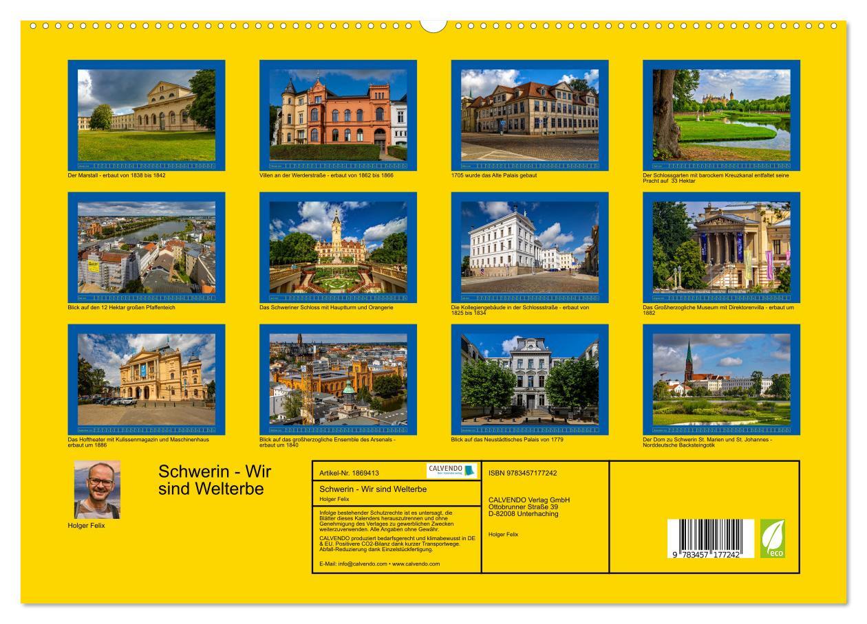 Bild: 9783457177242 | Schwerin - Wir sind Welterbe (hochwertiger Premium Wandkalender...