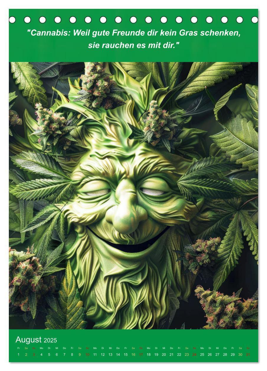 Bild: 9783435697151 | Der humoristische Cannabis Kalender (Tischkalender 2025 DIN A5...