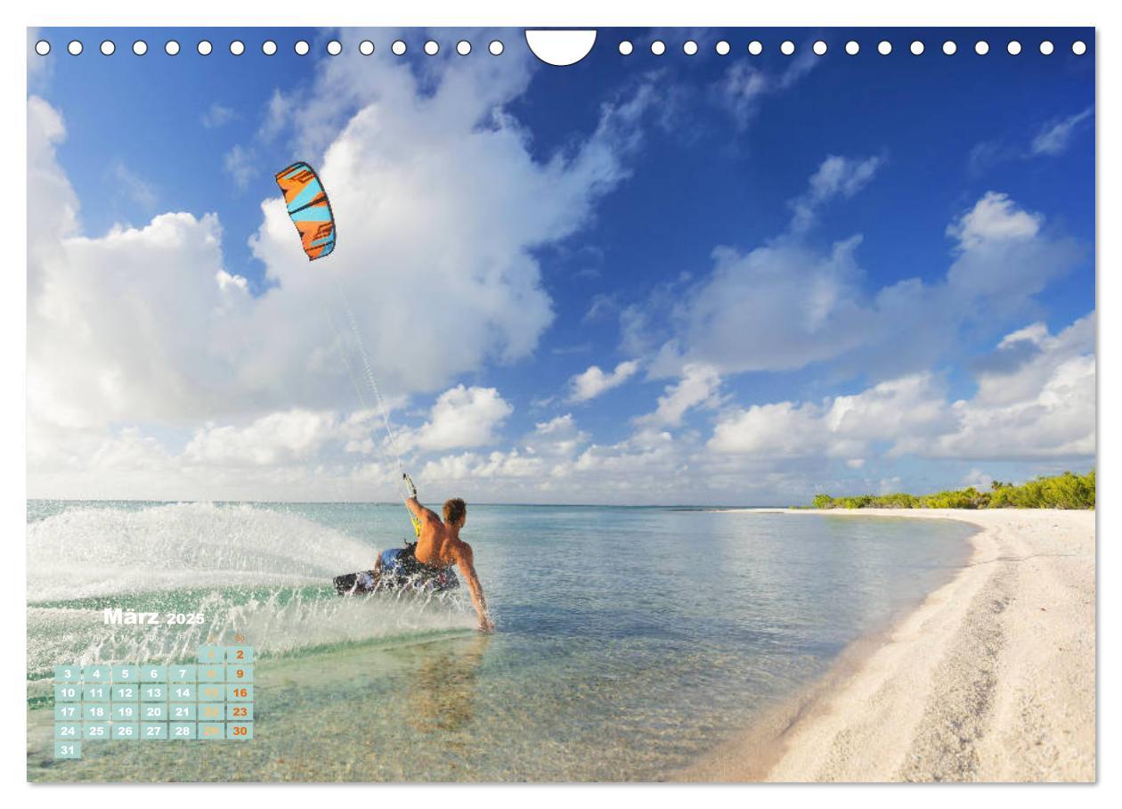 Bild: 9783457161364 | Kitesurfen: Mit Drachen am Meer (Wandkalender 2025 DIN A4 quer),...