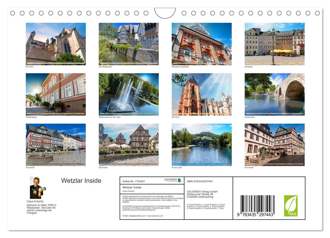 Bild: 9783435297443 | Wetzlar Inside (Wandkalender 2025 DIN A4 quer), CALVENDO...