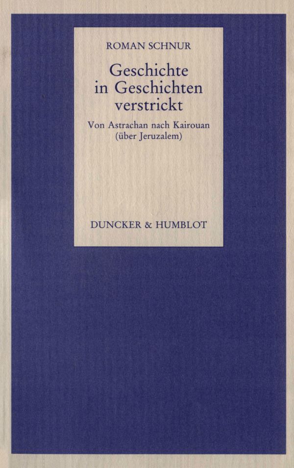 Cover: 9783428075133 | Geschichte in Geschichten verstrickt. | Roman Schnur | Taschenbuch