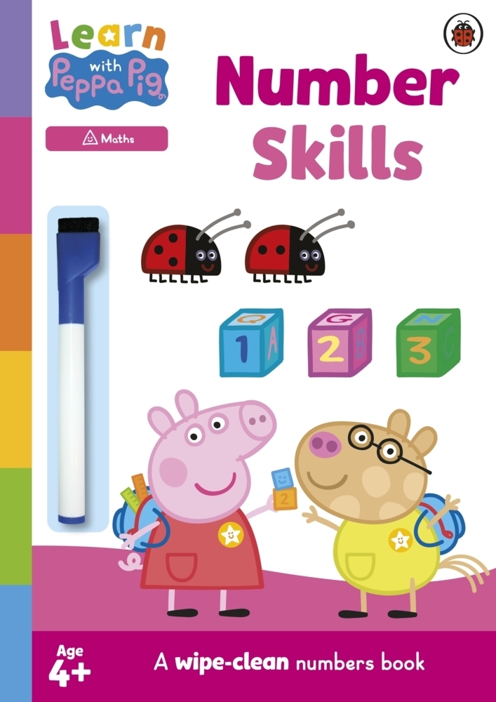 Cover: 9780241601792 | Learn with Peppa: Number Skills | Sticker Activity Book | Peppa Pig
