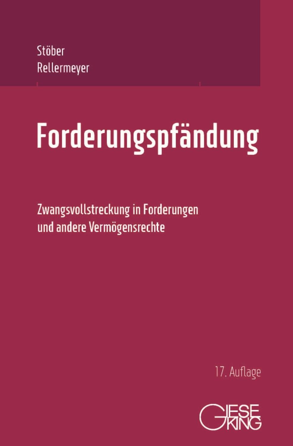 Cover: 9783769411706 | Forderungspfändung | Kurt Stöber (u. a.) | Buch | 1118 S. | Deutsch