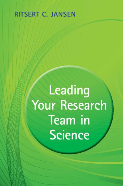 Cover: 9781108701860 | Leading Your Research Team in Science | Ritsert C. Jansen | Buch