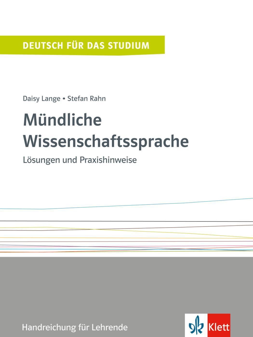 Cover: 9783126753777 | Mündliche Wissenschaftssprache. Handreichung für Lehrende | Buch