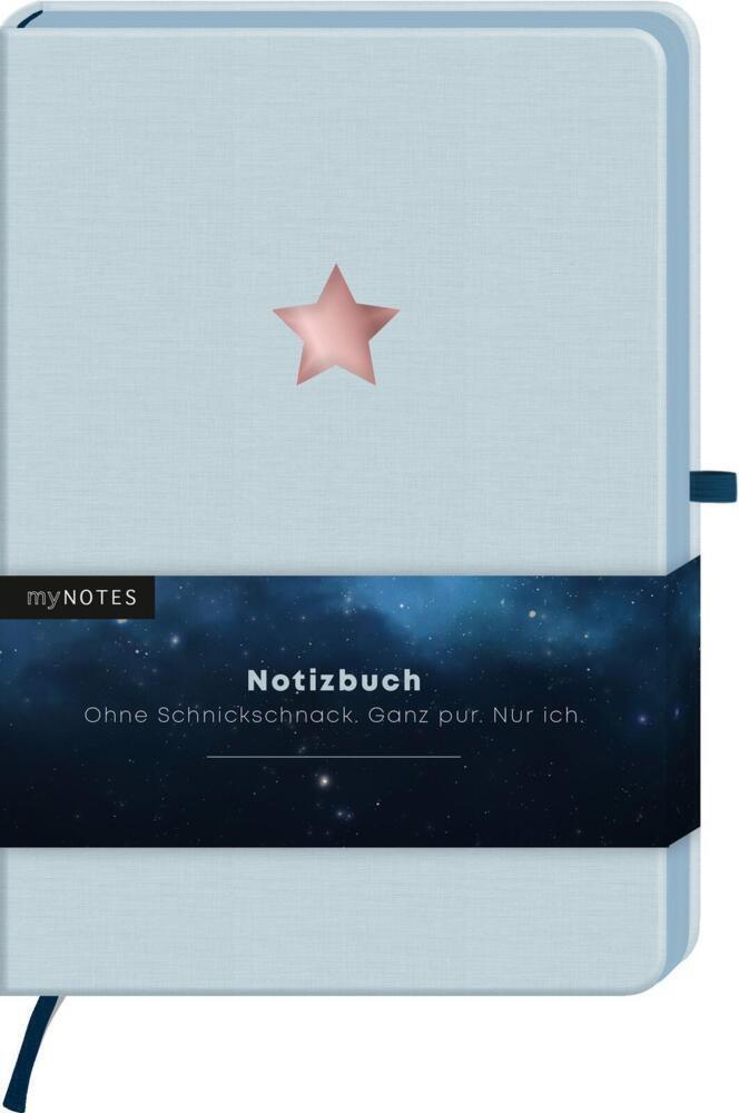 Cover: 4014489123118 | myNOTES Notizbuch A5 Classics Stern hellblau | Buch | 192 S. | Deutsch