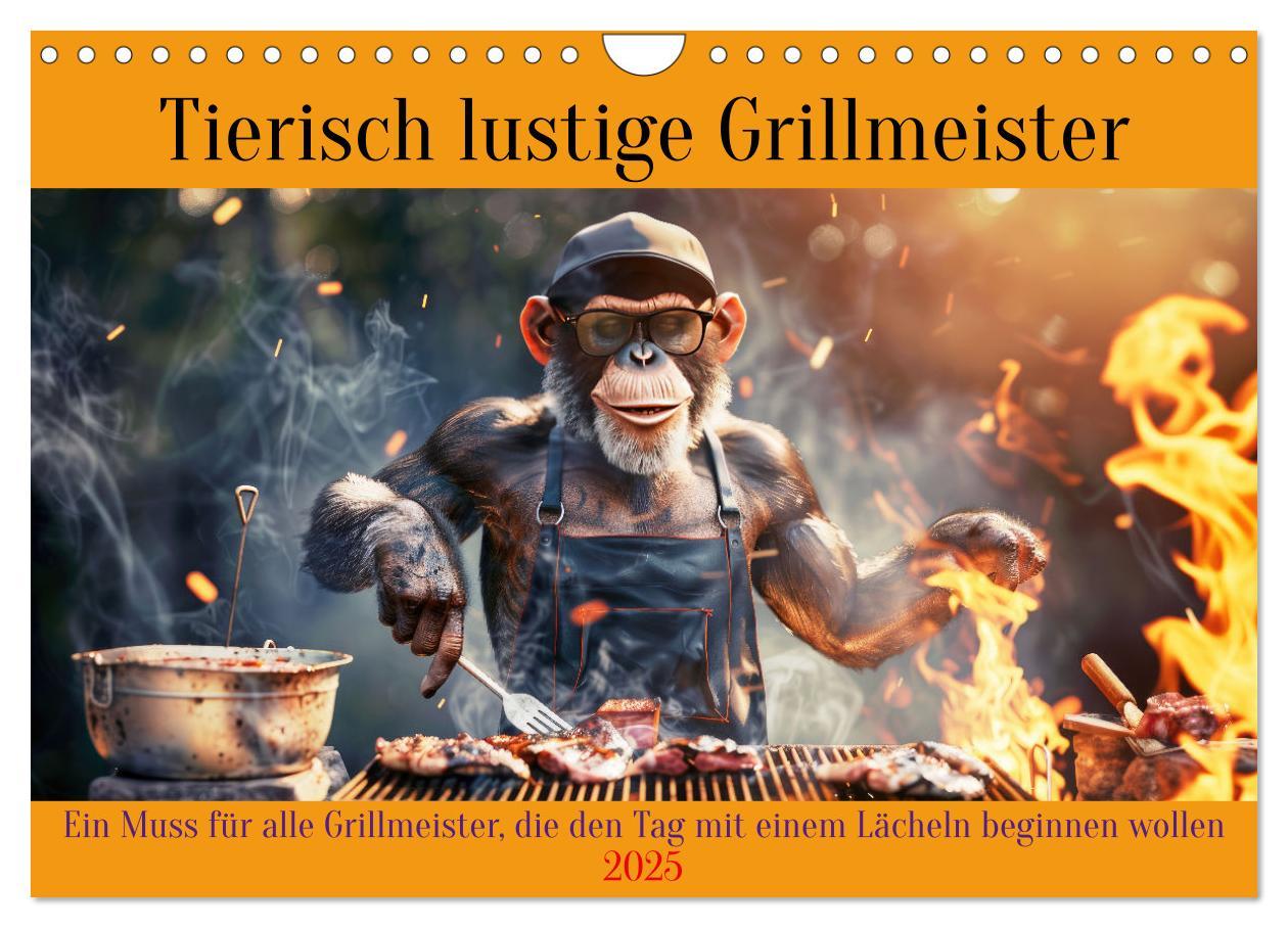 Cover: 9783457168264 | Tierisch lustige Grillmeister (Wandkalender 2025 DIN A4 quer),...