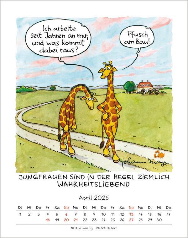 Bild: 9783731876670 | Jungfrau 2025 | Verlag Korsch | Kalender | Spiralbindung | 13 S.