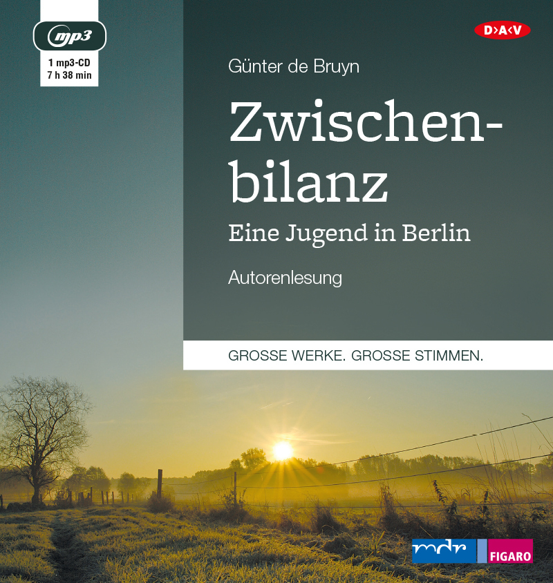 Cover: 9783862317141 | Zwischenbilanz. Eine Jugend in Berlin, 1 Audio-CD, 1 MP3 | Bruyn | CD