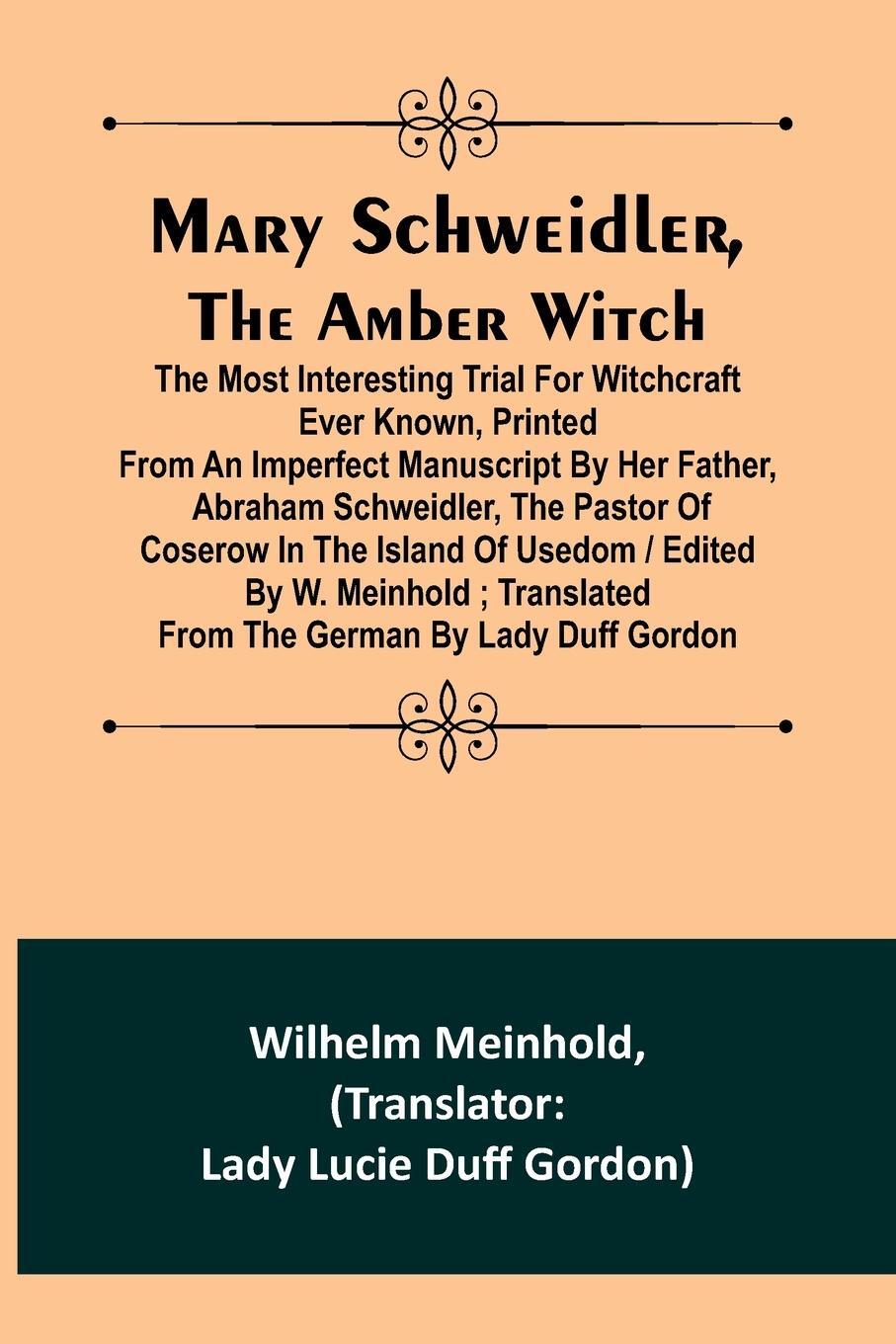 Cover: 9789356908727 | Mary Schweidler, the amber witch; The most interesting trial for...