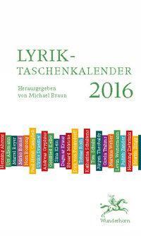 Cover: 9783884235003 | Lyrik-Taschenkalender 2016 | Poesie | Urs Allemann (u. a.) | Kalender