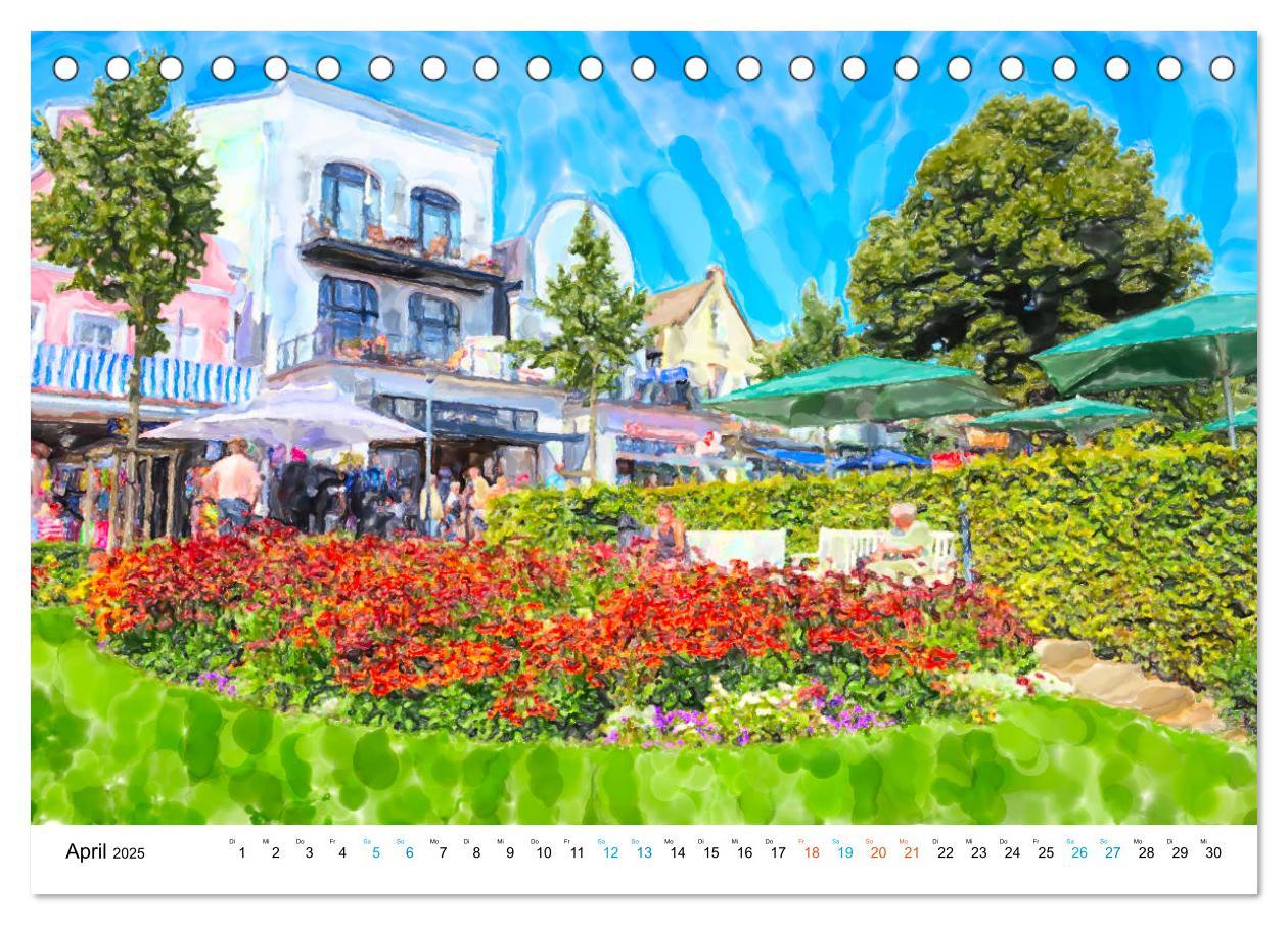 Bild: 9783435165360 | Warnemünde - Die Ostseestadt illustriert in Aquarell (Tischkalender...