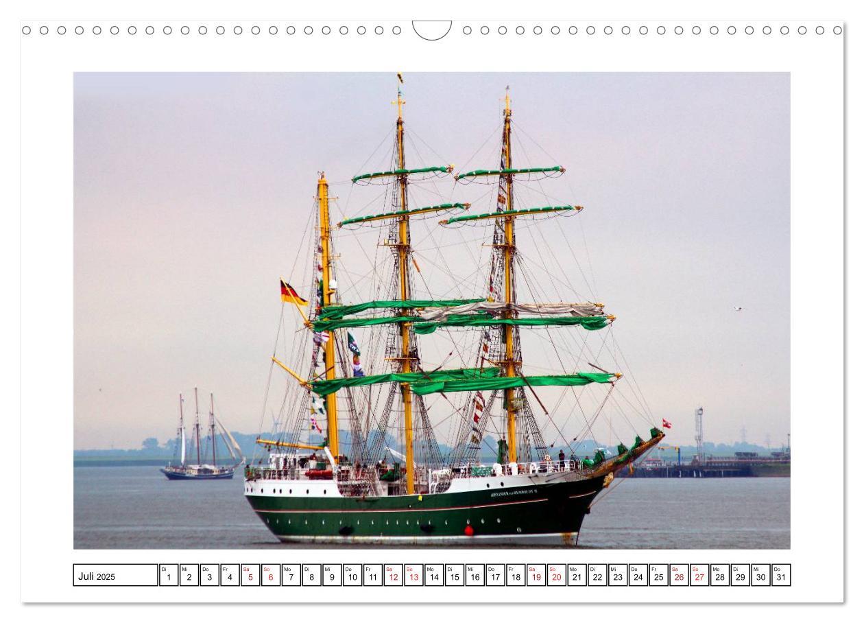 Bild: 9783435580804 | Windjammer - Bremerhaven (Wandkalender 2025 DIN A3 quer), CALVENDO...