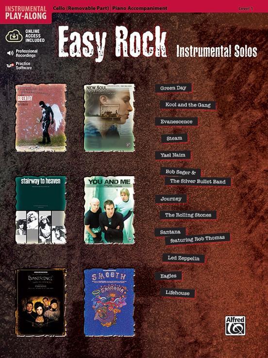 Cover: 9780739059890 | Easy Rock Instrumental Solos for Strings, Level 1: Cello, Book &...