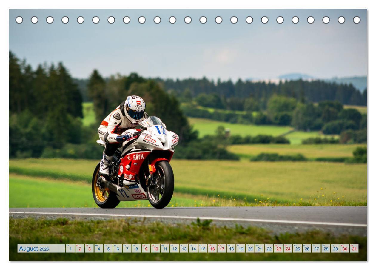 Bild: 9783435271481 | Motorrad Rennsport (Tischkalender 2025 DIN A5 quer), CALVENDO...