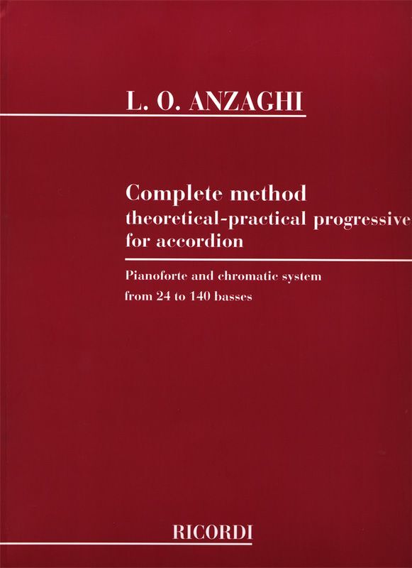 Cover: 9790041280257 | Complete method theoretical-pratical progress | Luigi Oreste Anzaghi