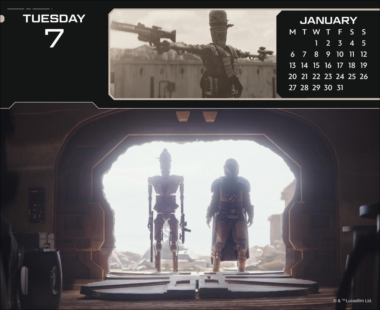 Bild: 9783840196874 | The Mandalorian The Child Tagesabreißkalender 2025 | Kalender | 320 S.