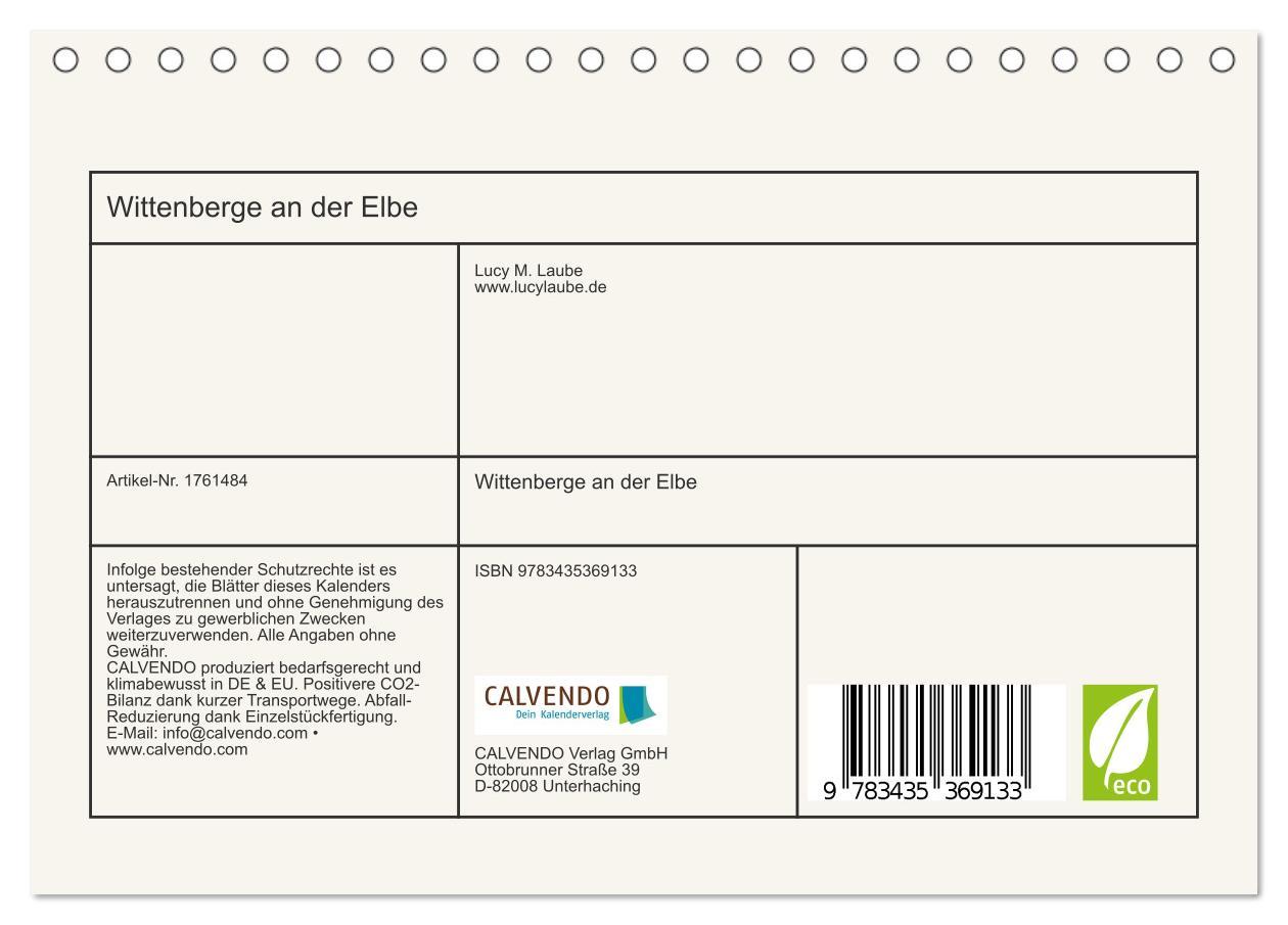 Bild: 9783435369133 | Wittenberge an der Elbe (Tischkalender 2025 DIN A5 quer), CALVENDO...