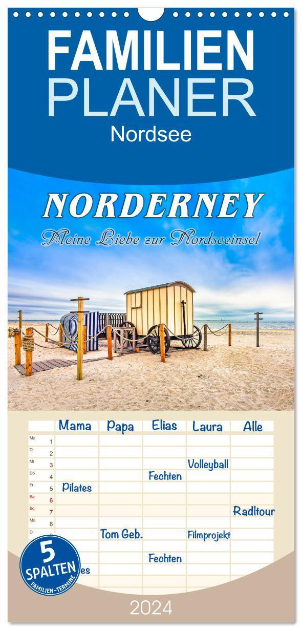 Cover: 9783675490314 | Familienplaner 2024 - NORDERNEY - Meine Liebe zur Nordseeinsel mit...