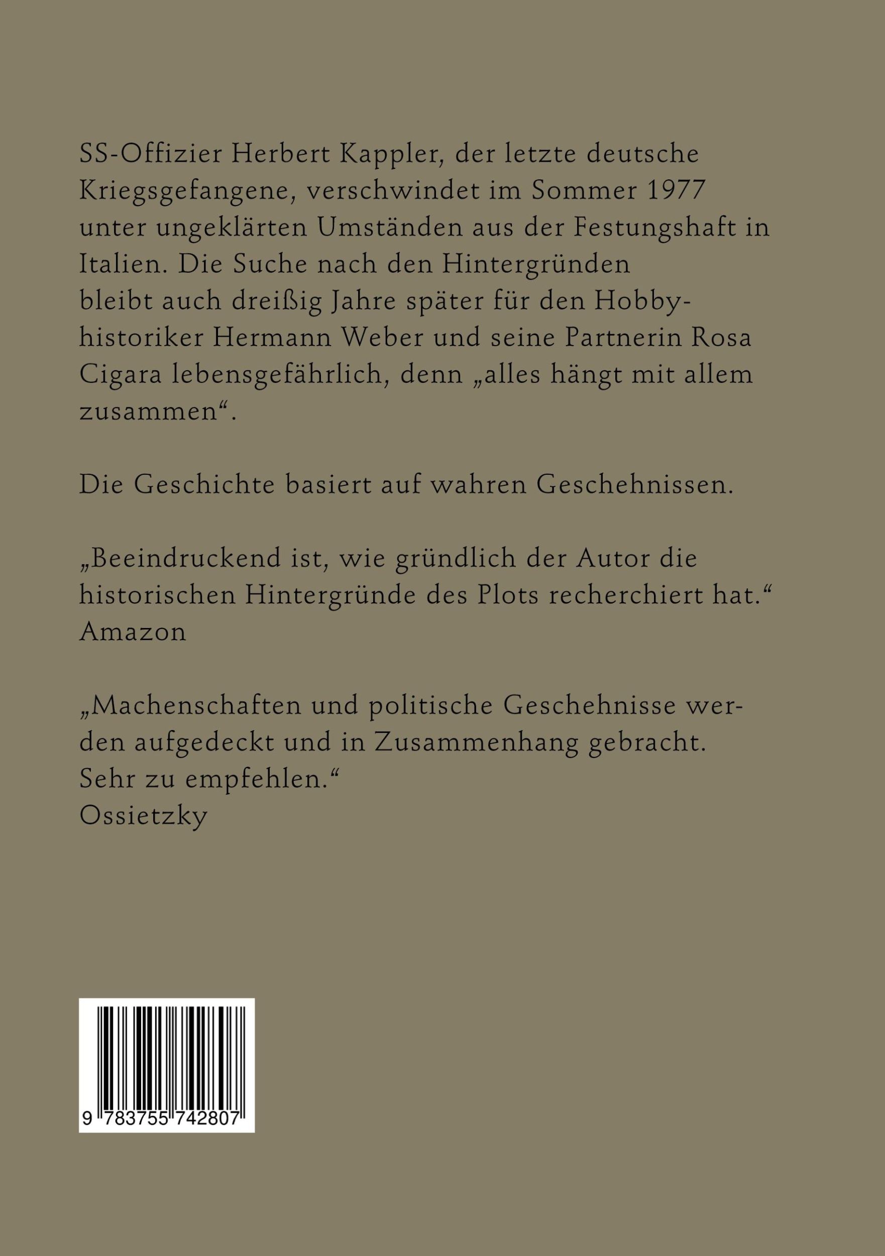 Rückseite: 9783755742807 | Kapplers Hut | Die Enthüllung eines SS-Offiziers | Gerd Bohne | Buch