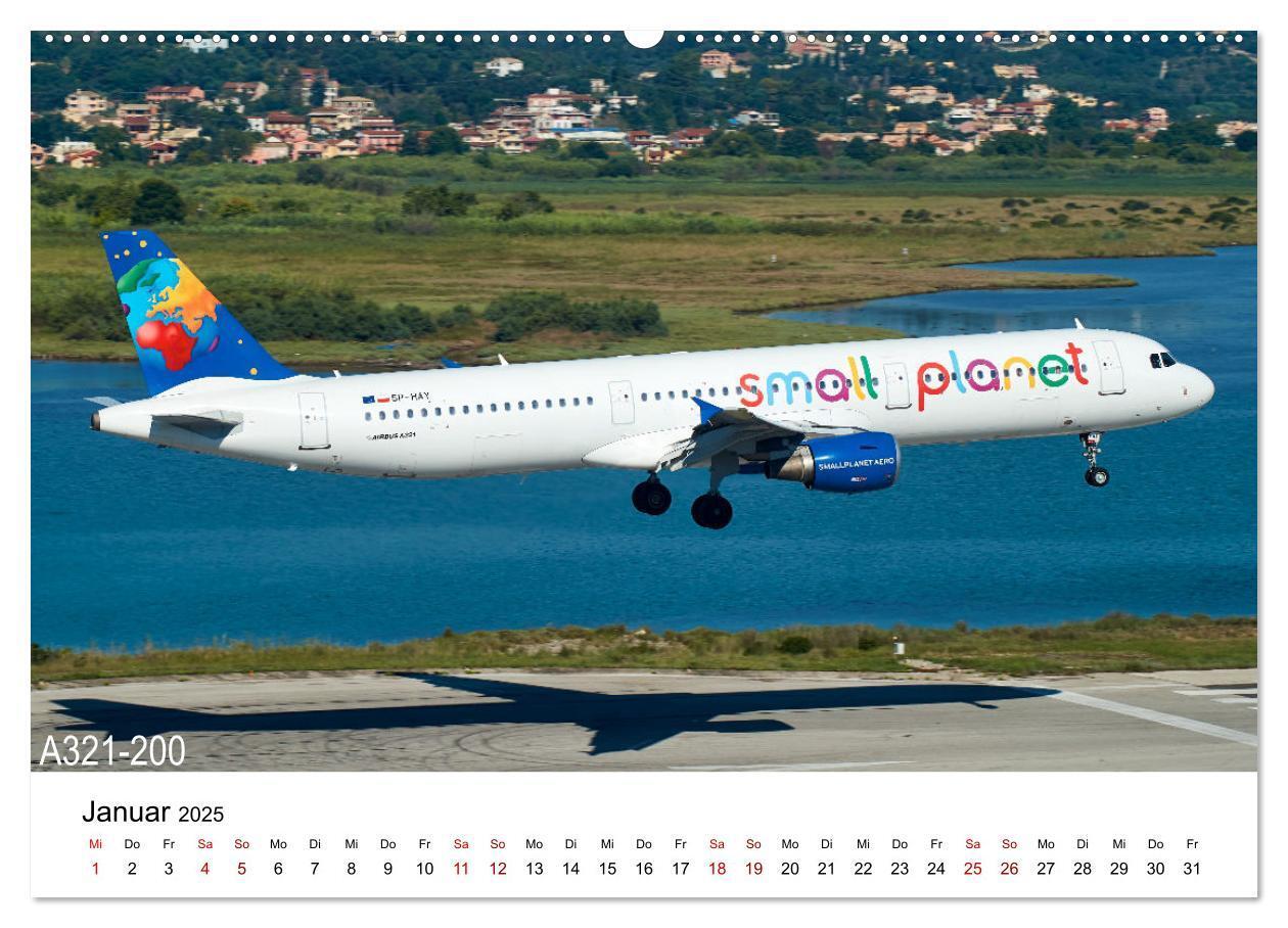 Bild: 9783383969621 | Flugzeuge von Airbus (Wandkalender 2025 DIN A2 quer), CALVENDO...