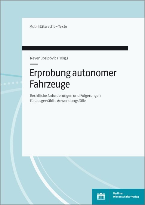 Cover: 9783830550594 | Erprobung autonomer Fahrzeuge | Neven Josipovic | Taschenbuch | 2020