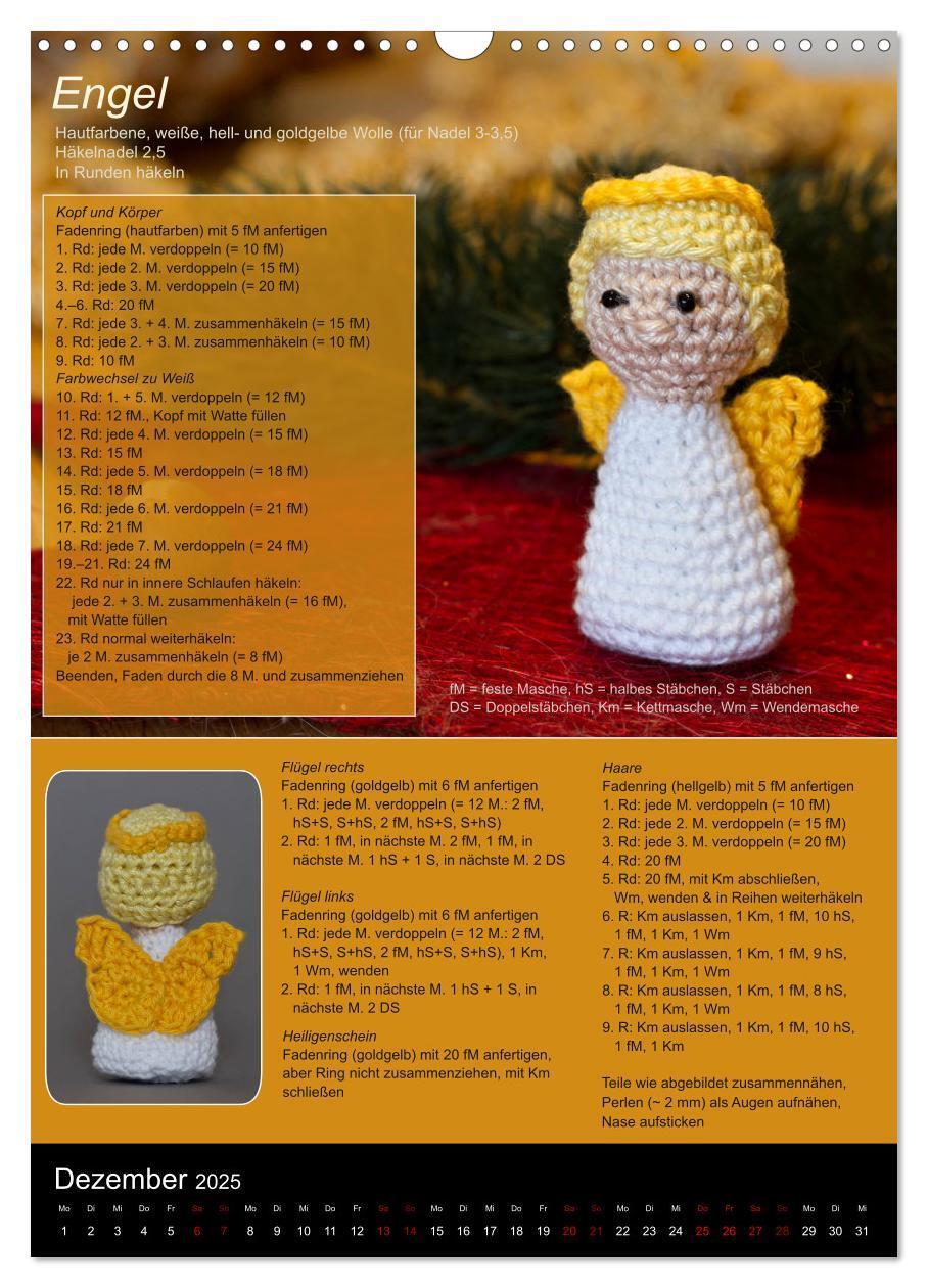 Bild: 9783435993680 | Amigurumi - Häkelideen mit Anleitung (Wandkalender 2025 DIN A3...