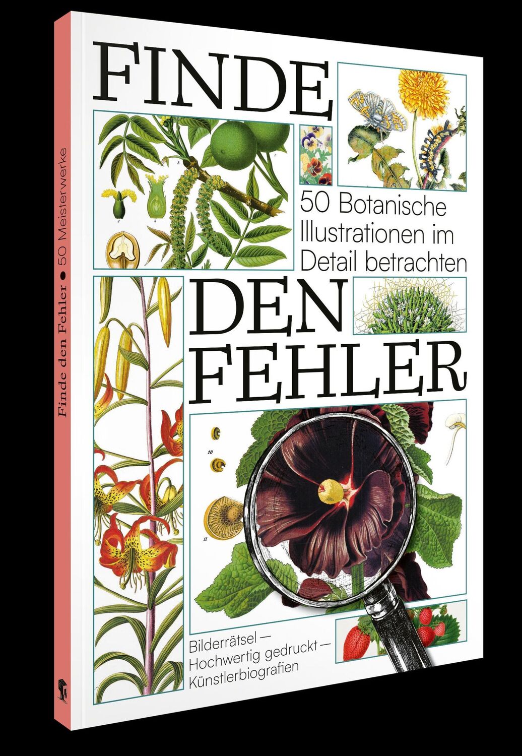 Cover: 9783968491714 | Finde den Fehler - 50 Botanische Illustrationen | Bildersuchrätsel