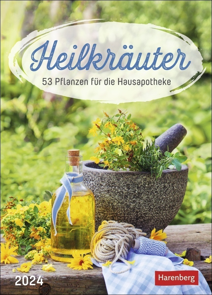 Cover: 9783840033179 | Heilkräuter Wochen-Kalender 2024. Jede Woche Wissenswertes aus der...