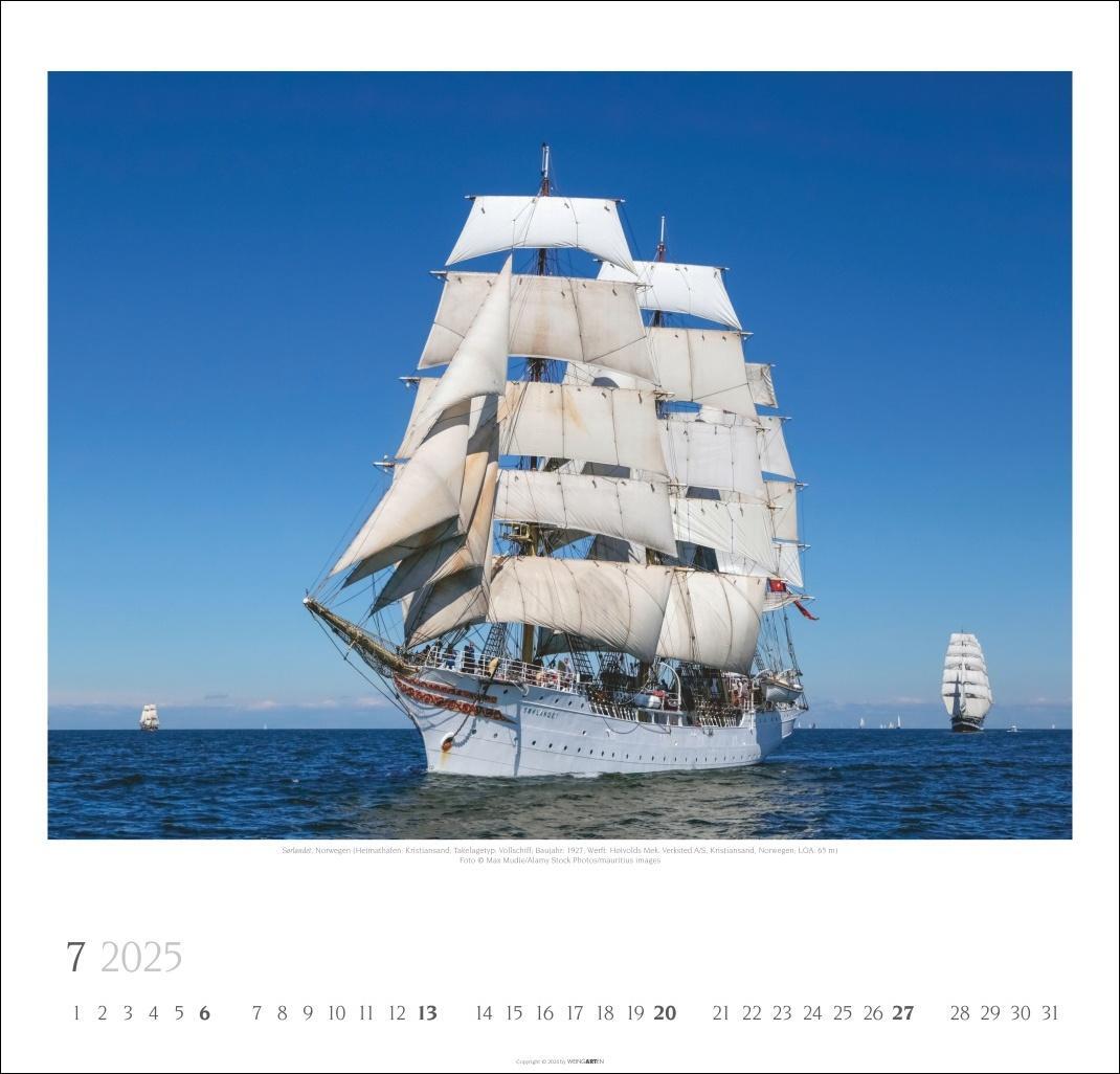 Bild: 9783839900345 | Tall Ships Kalender 2025 | Weingarten | Kalender | Spiralbindung