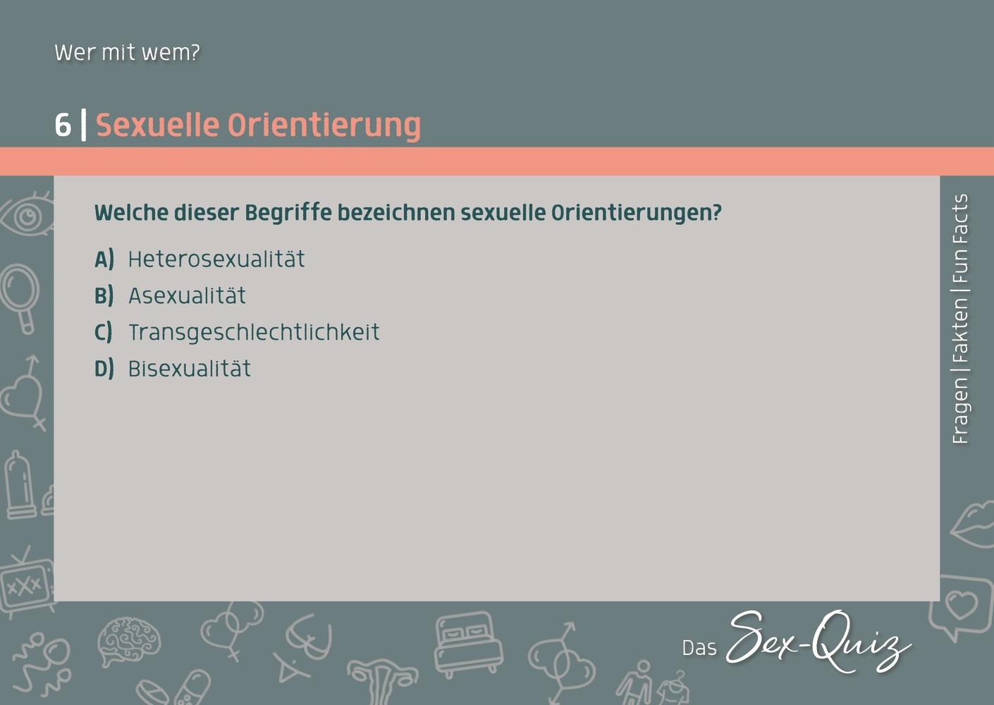 Bild: 9783834664181 | Das Sex-Quiz für Schule und Jugendarbeit | Kyra Weider (u. a.) | Box