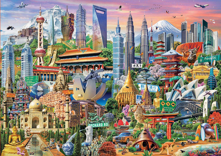 Bild: 8412668179790 | Asia Landmarks (Puzzle) | Spiel | In Spielebox | 9217979 | Deutsch