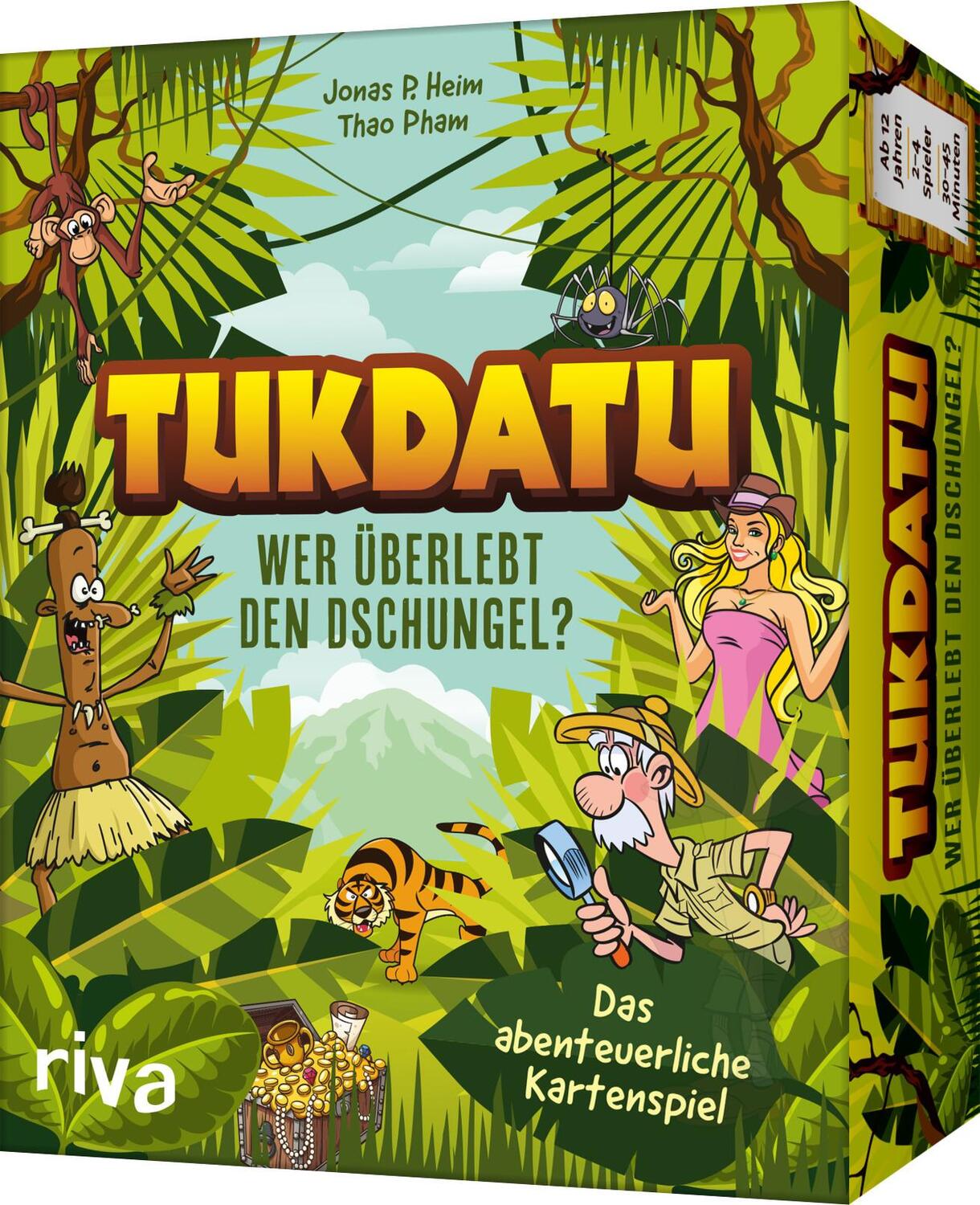 Cover: 9783742323279 | Tukdatu - Wer überlebt den Dschungel? | Jonas P. Heim (u. a.) | Box