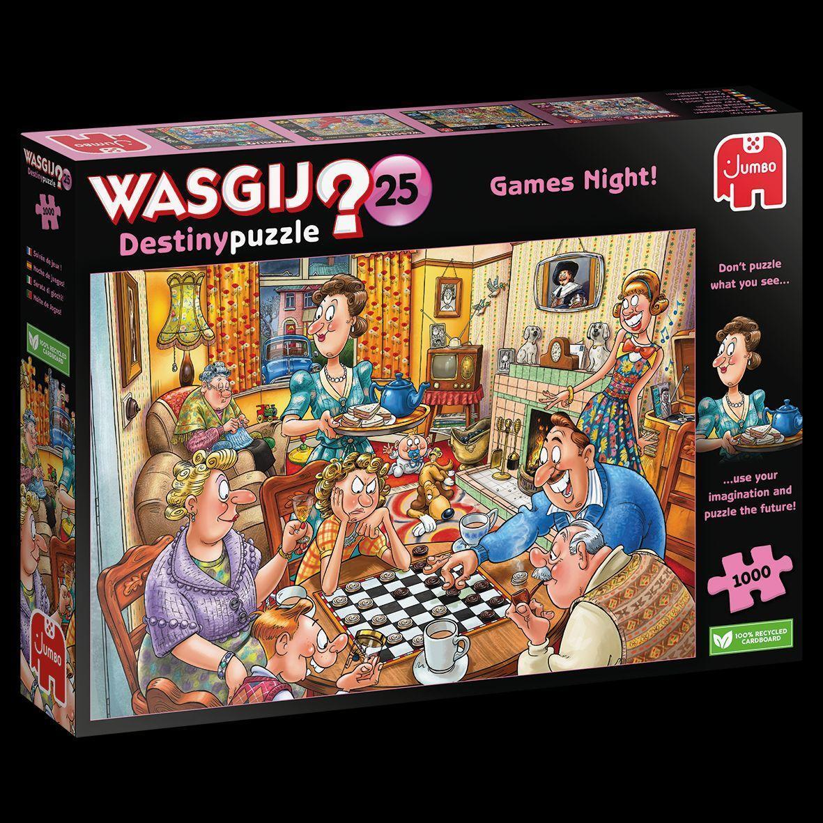 Cover: 8710126000151 | Wasgij Destiny 25 - Games Night - 1000 Teile | Spiel | Deutsch | 2023