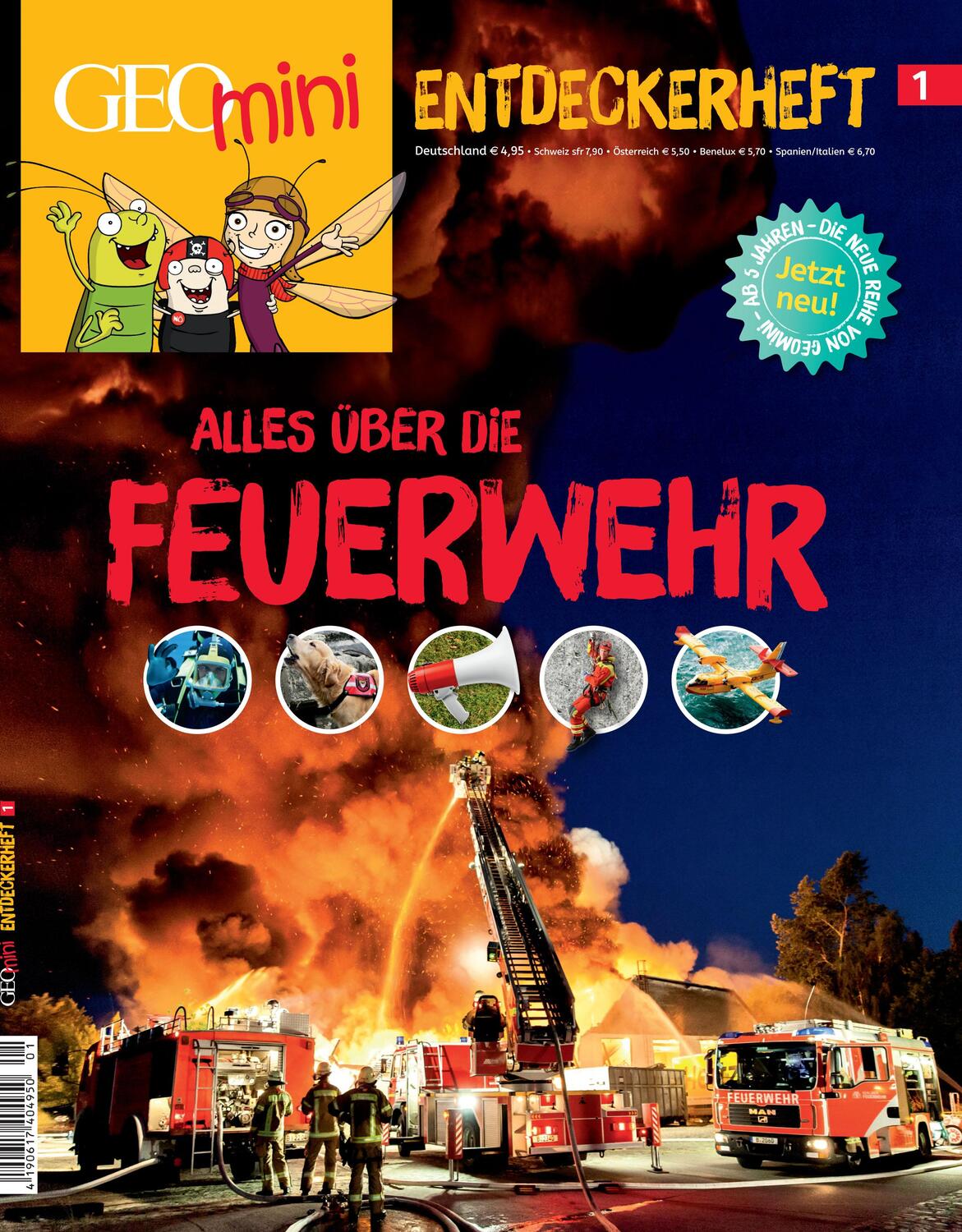 Cover: 9783652011037 | GEOlino mini Entdeckerheft 1/2016 - Alles über die Feuerwehr | Deutsch