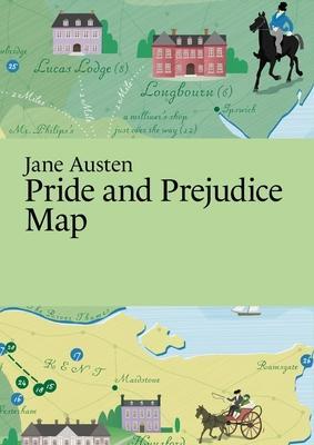 Cover: 9789152770931 | Jane Austen: Pride and Prejudice Map | Paris Grafik | (Land-)Karte