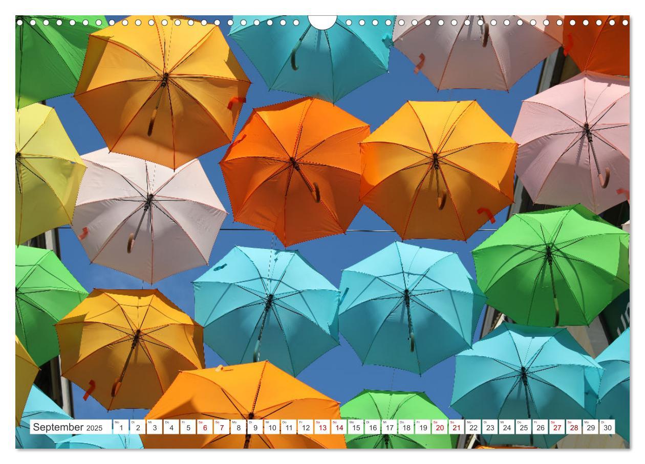 Bild: 9783457200537 | Umbrella Skies - Farbenfrohe Schirme (Wandkalender 2025 DIN A3...