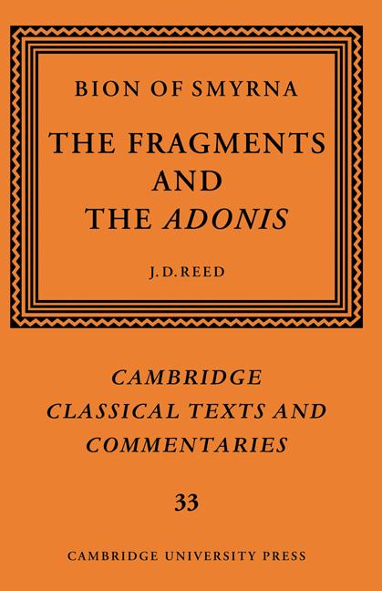 Cover: 9780521573160 | Bion of Smyrna | The Fragments and the Adonis | Bion (u. a.) | Buch