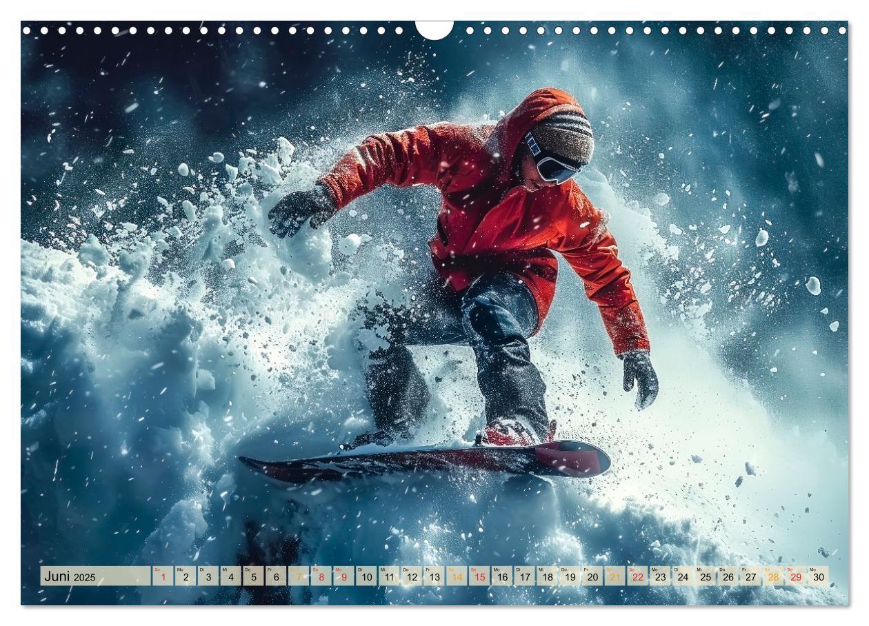 Bild: 9783383776984 | Snowboarden - tolle Momente (Wandkalender 2025 DIN A3 quer),...