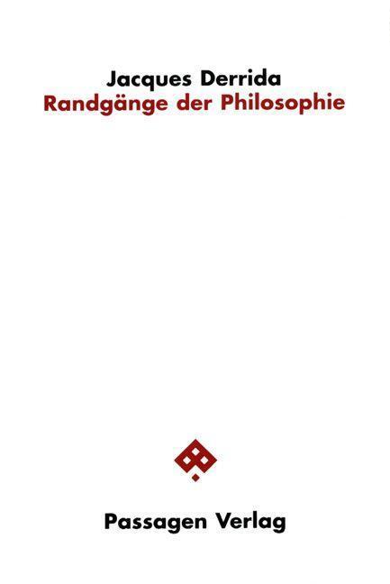 Cover: 9783709205495 | Randgänge der Philosophie | Jacques Derrida | Taschenbuch | Paperback